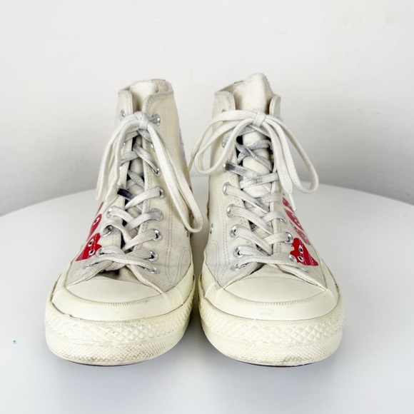 Comme des Garçons Play x Converse Hi Top Multi Heart Sneaker - Picture 3 of 11